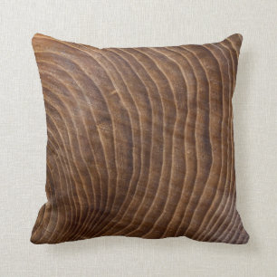 Tree rings throw pillow