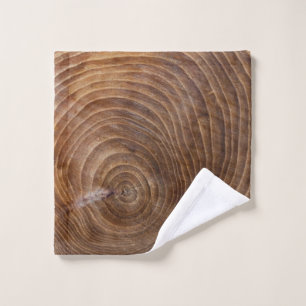 Tree rings wash cloth