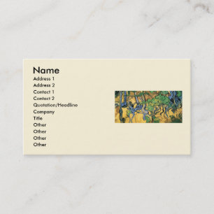Tree Roots and Trunks by Vincent van Gogh Business Card