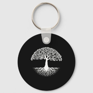Tree Roots Of Life Cool Mother Earth Day Keychain