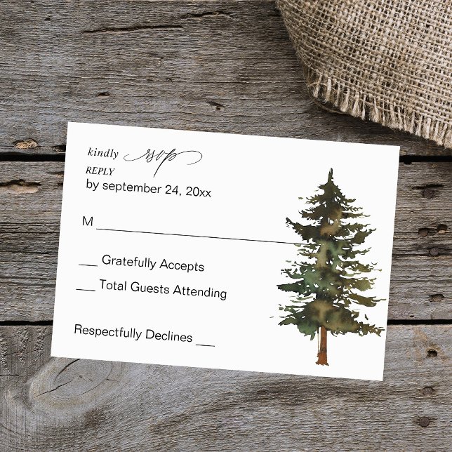 Tree Rustic no Meal RSVP (Creator Uploaded)