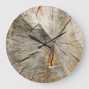 Tree Section Cross Large Clock