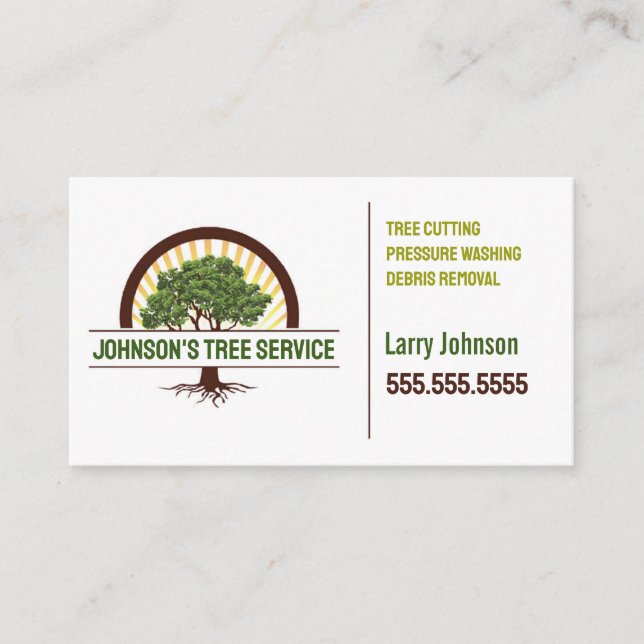 Tree Service Business Card (Front)