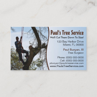 Tree Service Business Card