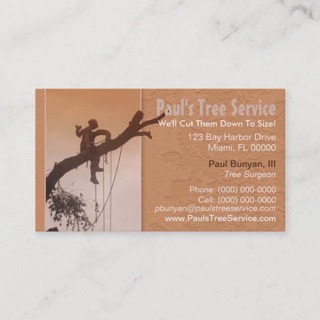 Tree Service Business Card (Front)