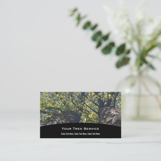 Tree Service Business Card (Standing Front)