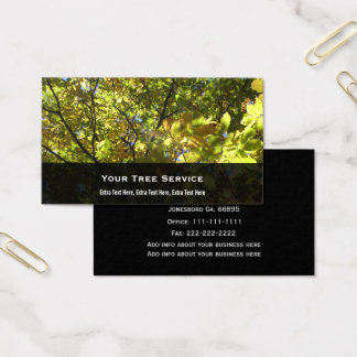 tree service business cards