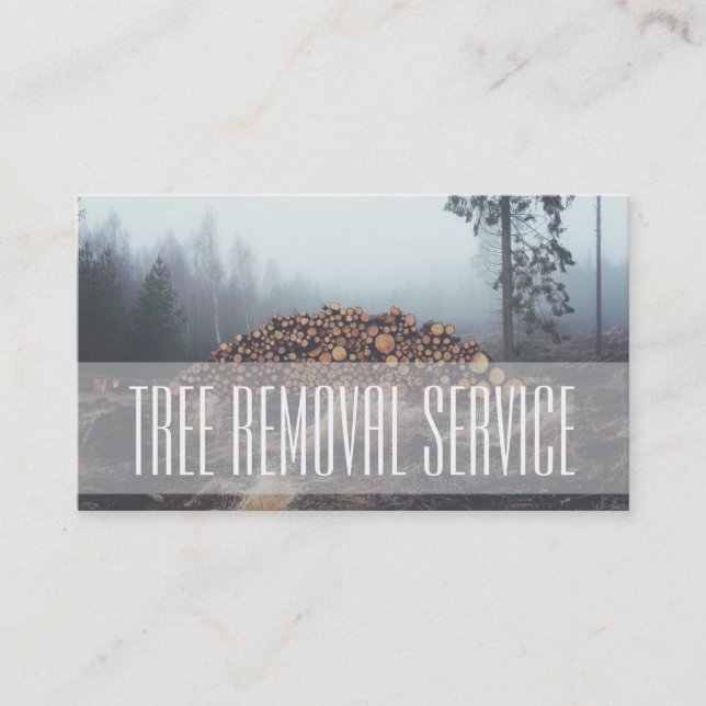 Tree Service Firewood Business Card (Front)