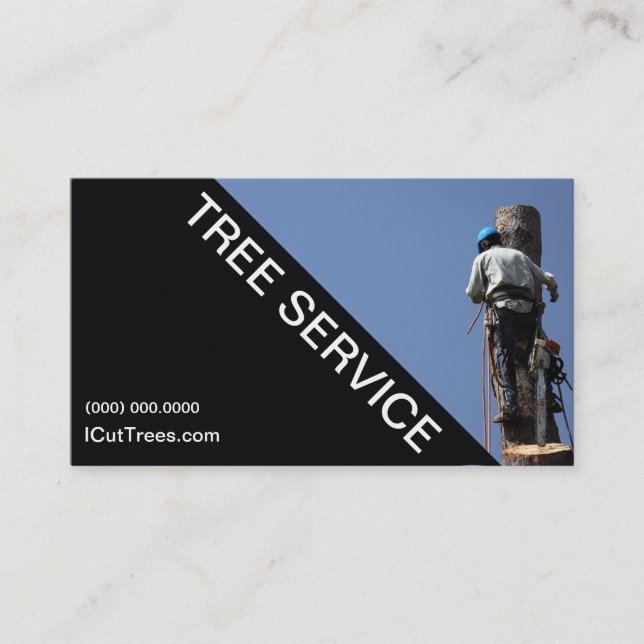 Tree Service Landscaping Business Card (Front)