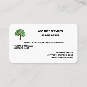 Tree Services Business Card
