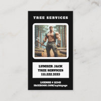 *~* Tree Services Muscular Lumber Jack Tree QR