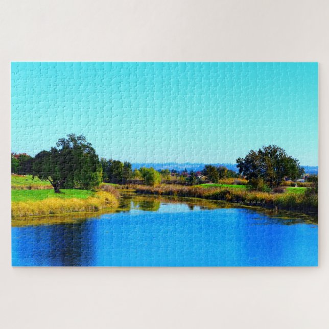 “Tree Shadows in Lincoln #2” Jigsaw Puzzle (Horizontal)