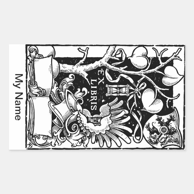 Tree Shield Hourglass Sticker (Front)