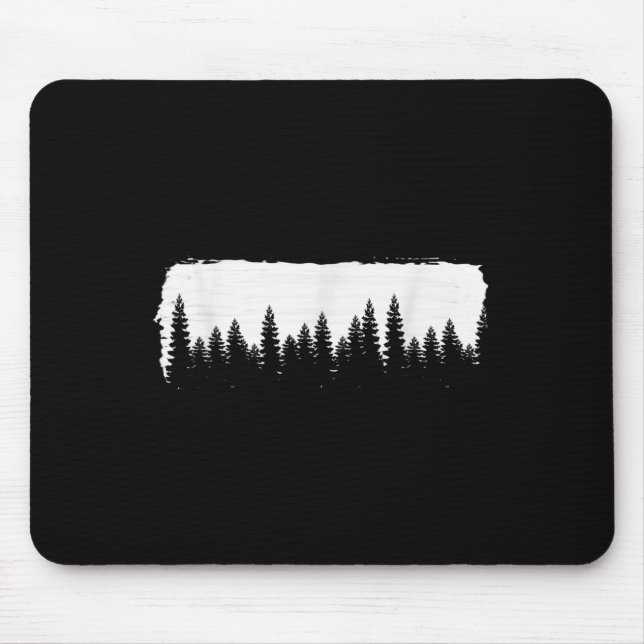Tree Shirt, Organic Cotton Forest, Screen Graphic  Mouse Pad (Front)