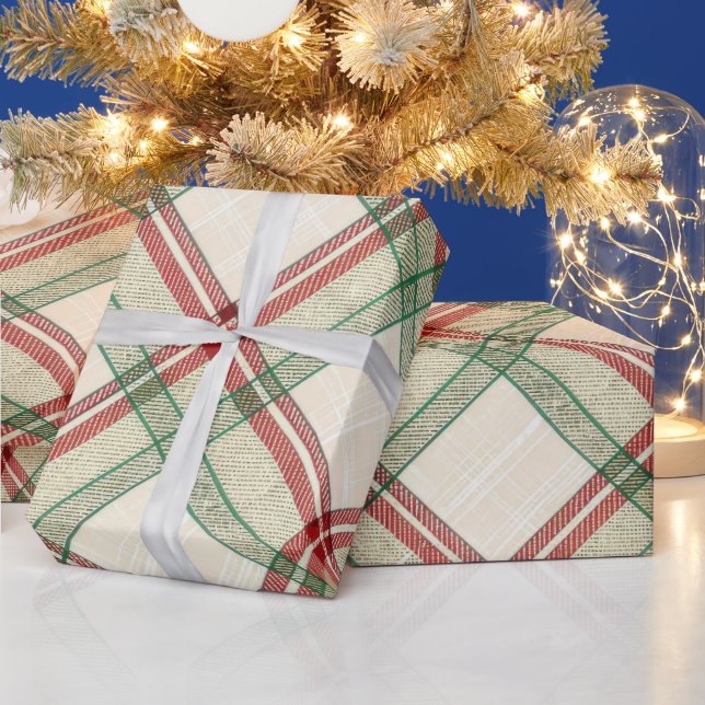 Tree-Side Tartan Wrapping Paper (Holidays)