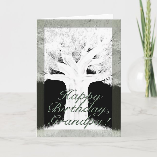 Tree Silhouette-Birthday Card (Front)