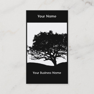 Tree Silhouette Business Card