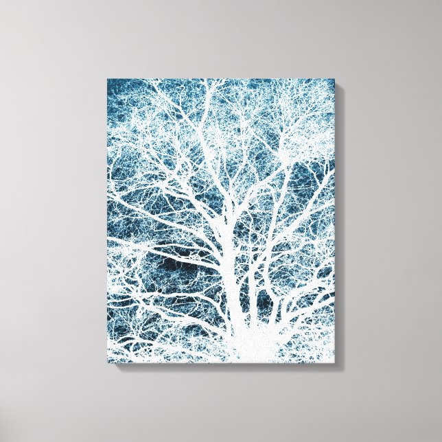 Tree silhouette canvas print (Front)