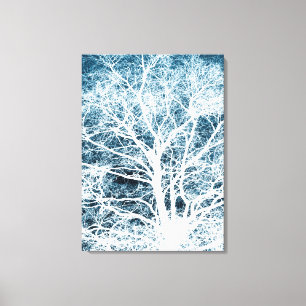 Tree silhouette canvas print