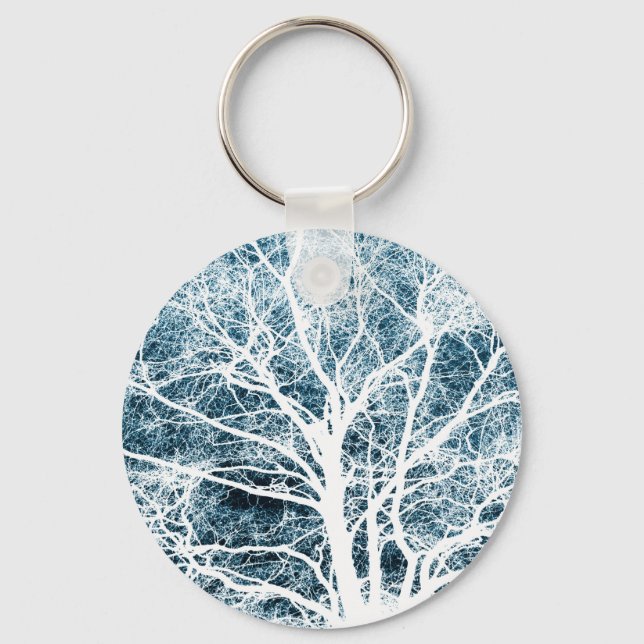 Tree silhouette keychain (Front)