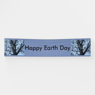Tree Silhouette Photograph Personalized Banner