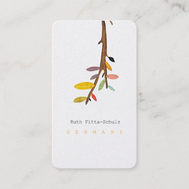Tree Silver Business Card (Front)