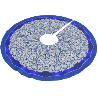 Tree Skirt - Cobalt Swirls Tree