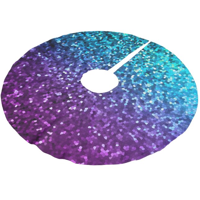 Tree Skirt Mosaic Sparkley Texture (Angled)