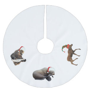 Tree Skirt w/seal, bear and moose