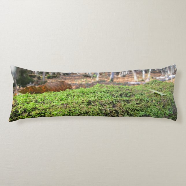 Tree Slumbers in Autumn Moss - Personalized Body Pillow (Front)