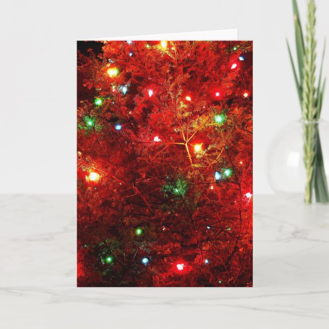 Tree Sparkles Holiday Card (Front)