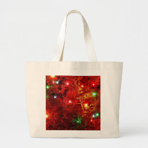 Tree Sparkles Large Tote Bag