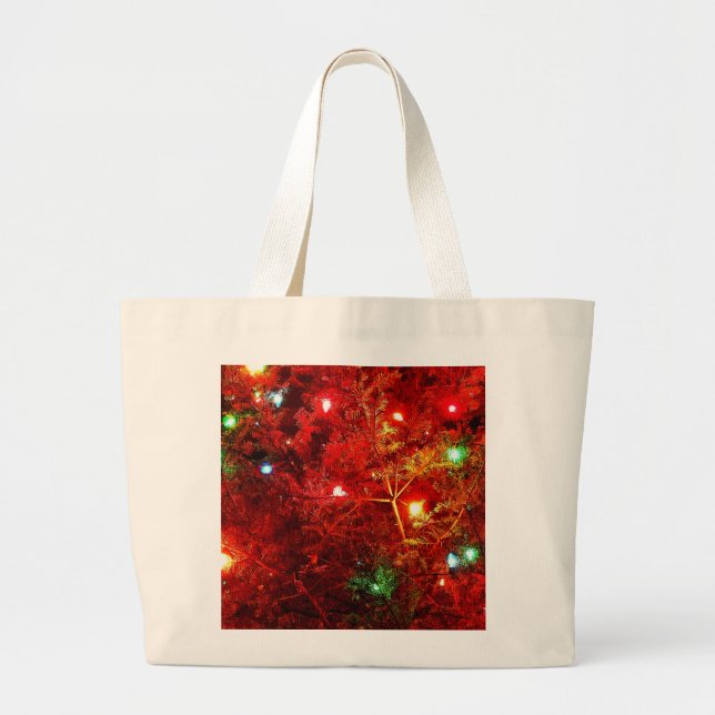 Tree Sparkles Large Tote Bag (Front)