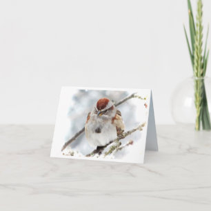 Tree Sparrow Thank You Card