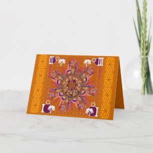 "TREE SPIN" MANDALA GREETING CARD