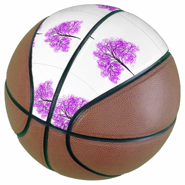 Tree Sports pattern custom personalize DIY project Basketball (Angled)