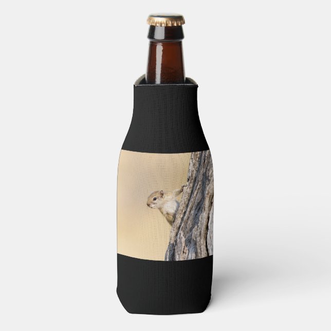Tree squirrel bottle cooler (Bottle Front)