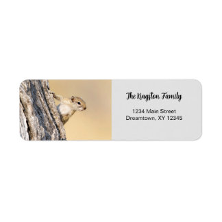 Tree squirrel funny personalized Return Address