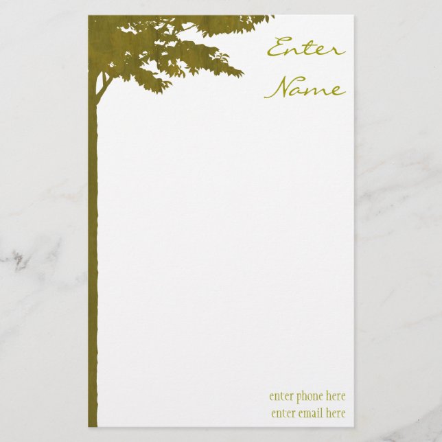 Tree Stationary Stationery (Front)