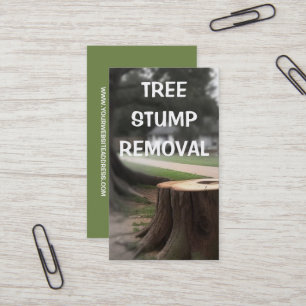 Tree Stump Removal Stump Grinding Business Card