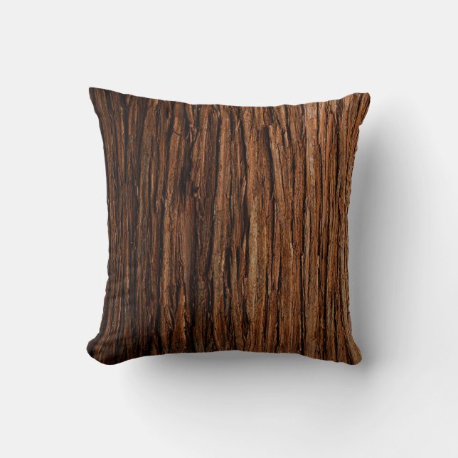Tree Stump Throw Pillow (Front)
