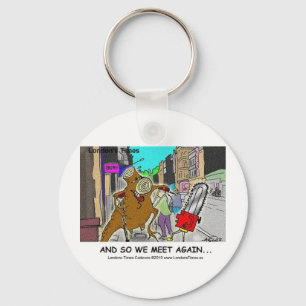 Tree Stump Vs Chainsaw Funny Mugs Cards Gifts Keychain