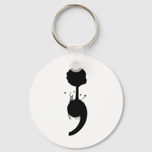 Tree Suicide Depression Prevention  Keychain