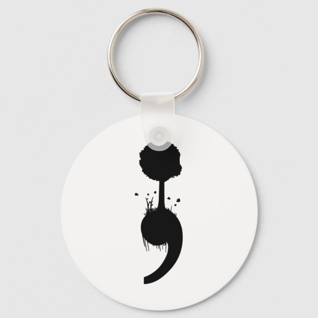 Tree Suicide Depression Prevention  Keychain (Front)