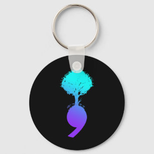Tree Suicide Prevention Awareness Keychain