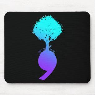 Tree Suicide Prevention Awareness Mouse Pad