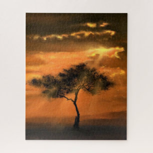 Tree Sunlight - Drawing Art Collection Jigsaw Puzzle
