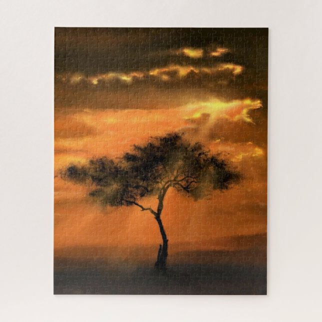 Tree Sunlight - Drawing Art Collection Jigsaw Puzzle (Vertical)