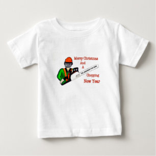 Tree Surgeon Arborist at work present Chainsaw Baby T-Shirt