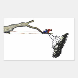 Tree Surgeon Arborist at work present Chainsaw Gif Sticker